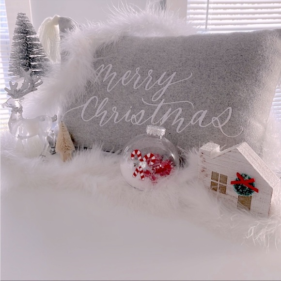 lourocrafts Other - Candy Cane Pom Pom Ornament